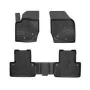 Tapis de Sol de Voiture pour Volvo XC90 I 2002-2014 TPE Antidérapant Noir 3Pcs