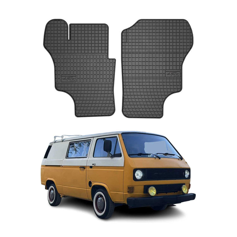 Tapis de Sol pour VW T3 1979-1991 Caoutchouc Noir
