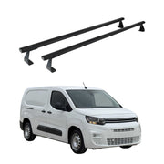 Barres de toit transversales pourCitroen Berlingo K9 2018-2025 Aluminium Noir 2x
