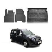 Kit Tapis de sol et coffre pour Mercedes Citan W420 2021-2021 TPE Noir