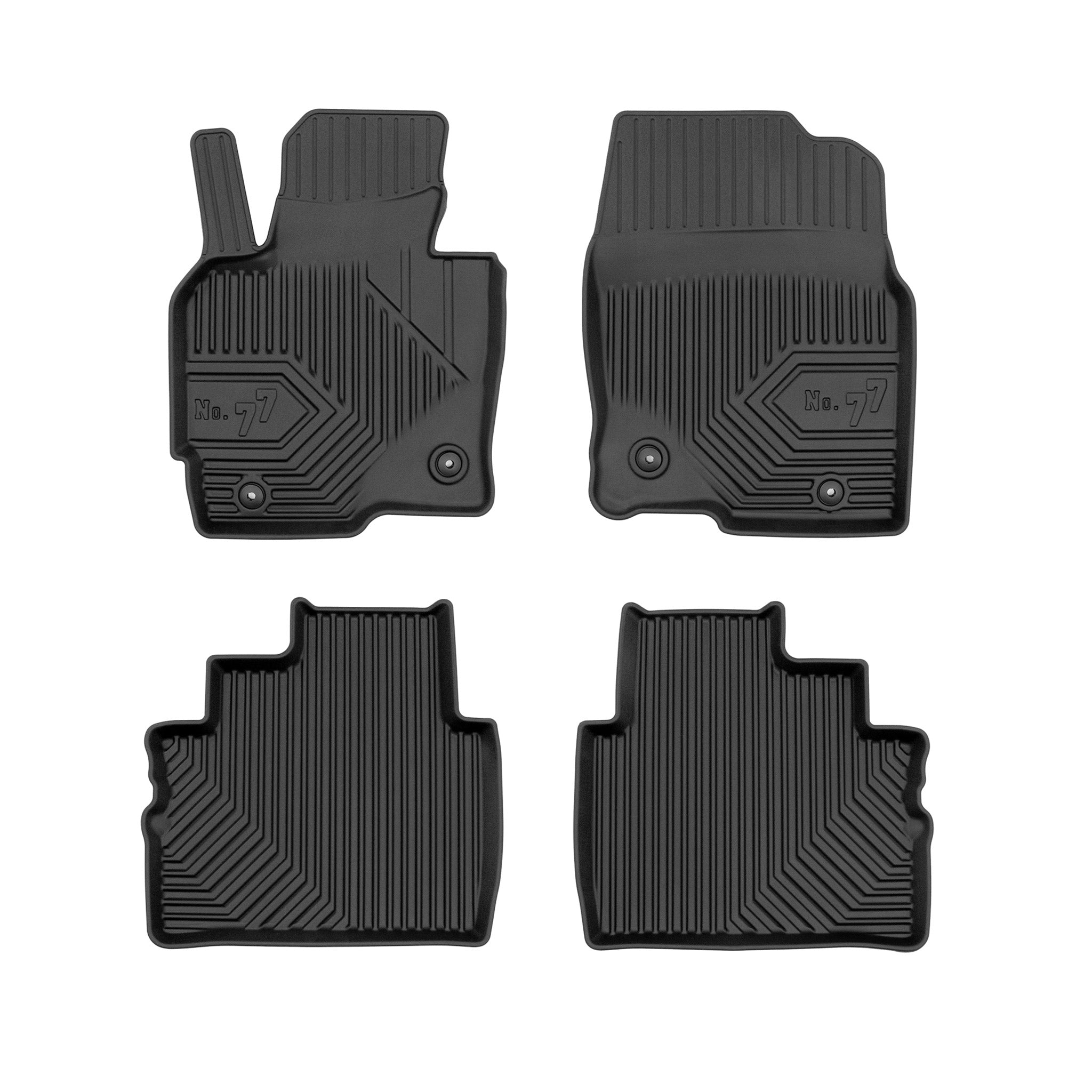 Tapis de Sol de Voiture pour Mazda CX-5 I 2012-2017 TPE Antidérapant Noir 4Pcs