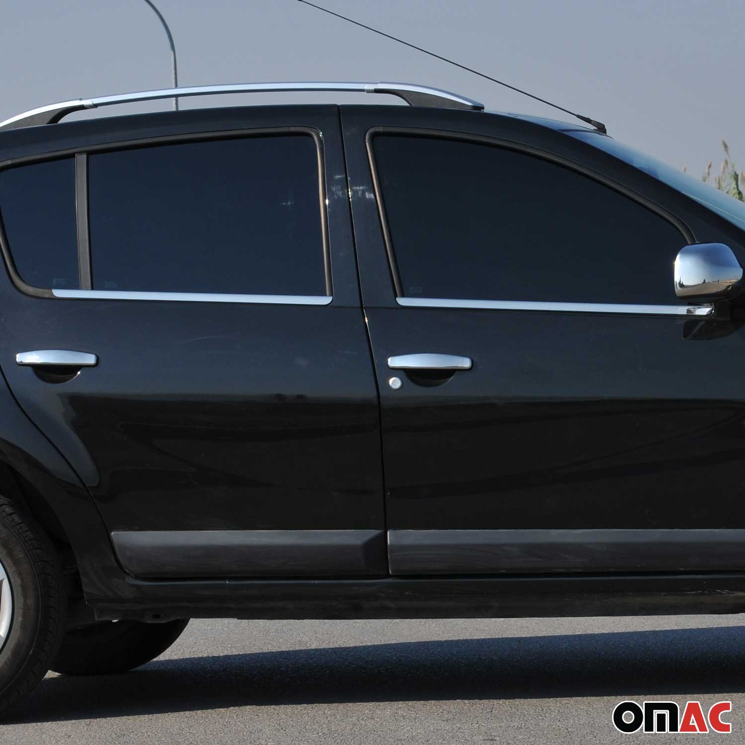 Garniture de Fenêtre pour Dacia Sandero HB 2008-2012 Acier Inox 4Pcs