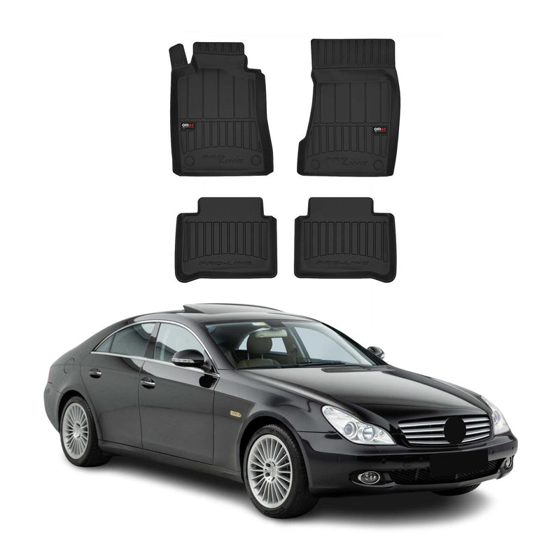 Tapis de Sol pour Mercedes Classe CLS C219 2004-2011 TPE Noir