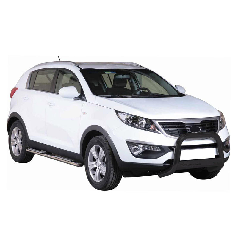 Pare-buffle Avant pour Kia Sportage 2010-2015 63 mm en Acier Noir