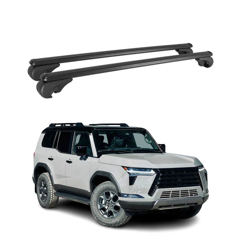 Barres de toit Transversales pour LEXUS GX 2025 en Alu Noir ABE
