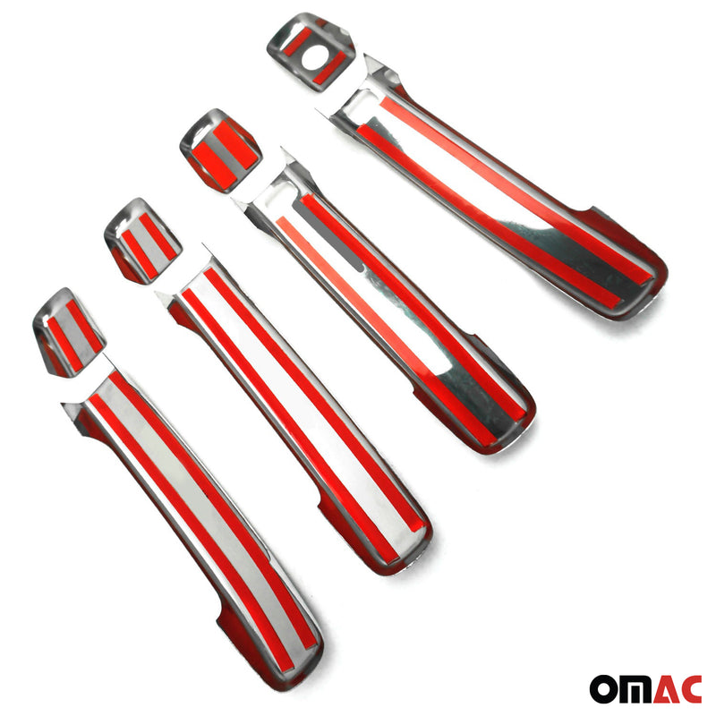 Couverture de poignée de porte pour Nissan Qashqai 2007-2014 en Acier Inoxydable