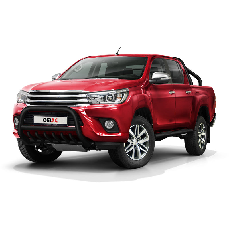 Pare-Buffle Avant Pour Toyota Hilux 2015-2017 Noir en Acier Inoxydable