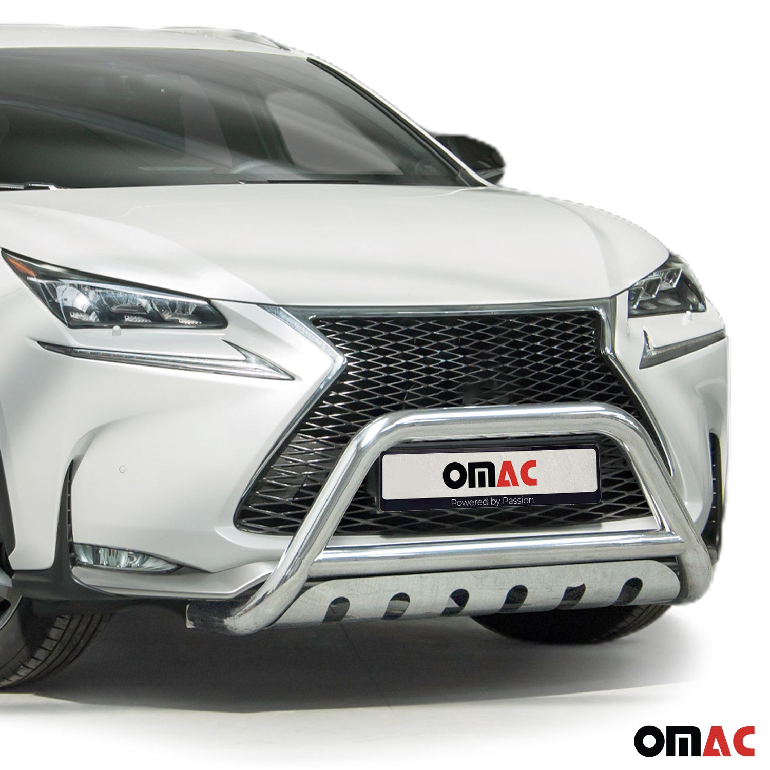 Pare-Buffle Avant Pour Lexus NX 2015-2021 en Acier Inoxydable Argent