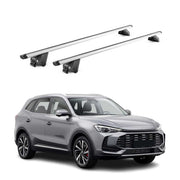 Barres de toit transversales pour MG ZS II / EZS II 2024-2026 Aluminium Gris ABE