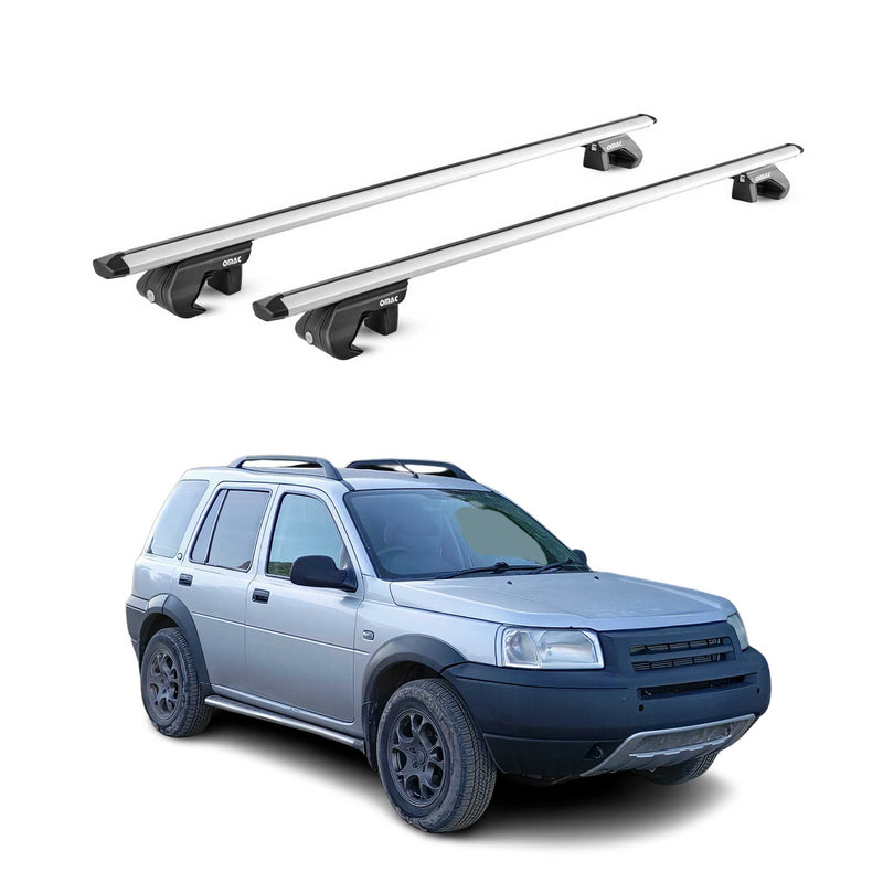 Barres de toit transversales pour Land Rover Freelander I 1998-2006 Alu Gris ABE