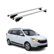 Tiger Barres de toit transversales pour Dacia Lodgy 2012-2021 Aluminium Gris 2x