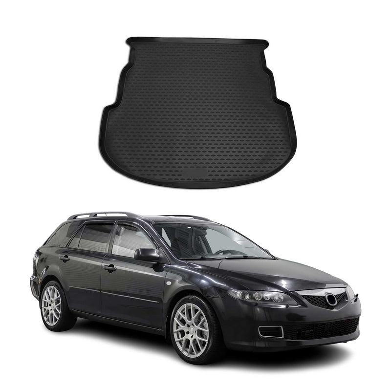Tapis de Coffre pour Mazda Mazda 6 2002-2008 TPE Noir