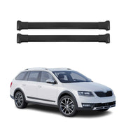 Barres de toit transversales pour Skoda Octavia III Break 2017-2019 FL Alu Noir