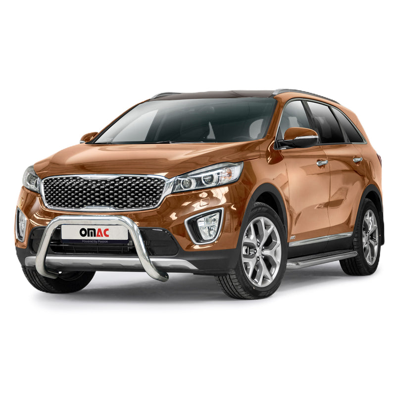 Pare-Buffle Avant Pour Kia Sorento 2014-2017 en Acier Inoxydable Argent