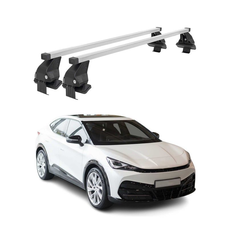 Menabo Barres de toit transversales pour Cupra Tavascan 2024-2025 Acier Gris 2x