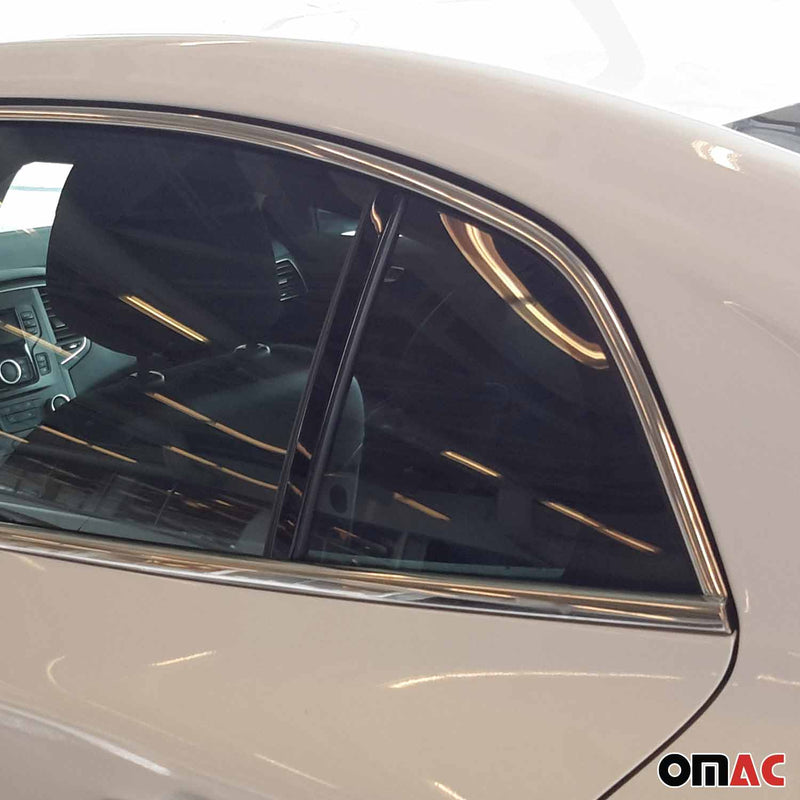 Baguettes pour contour Latérales pour Renault Megane 4 2015-19 inox chrome