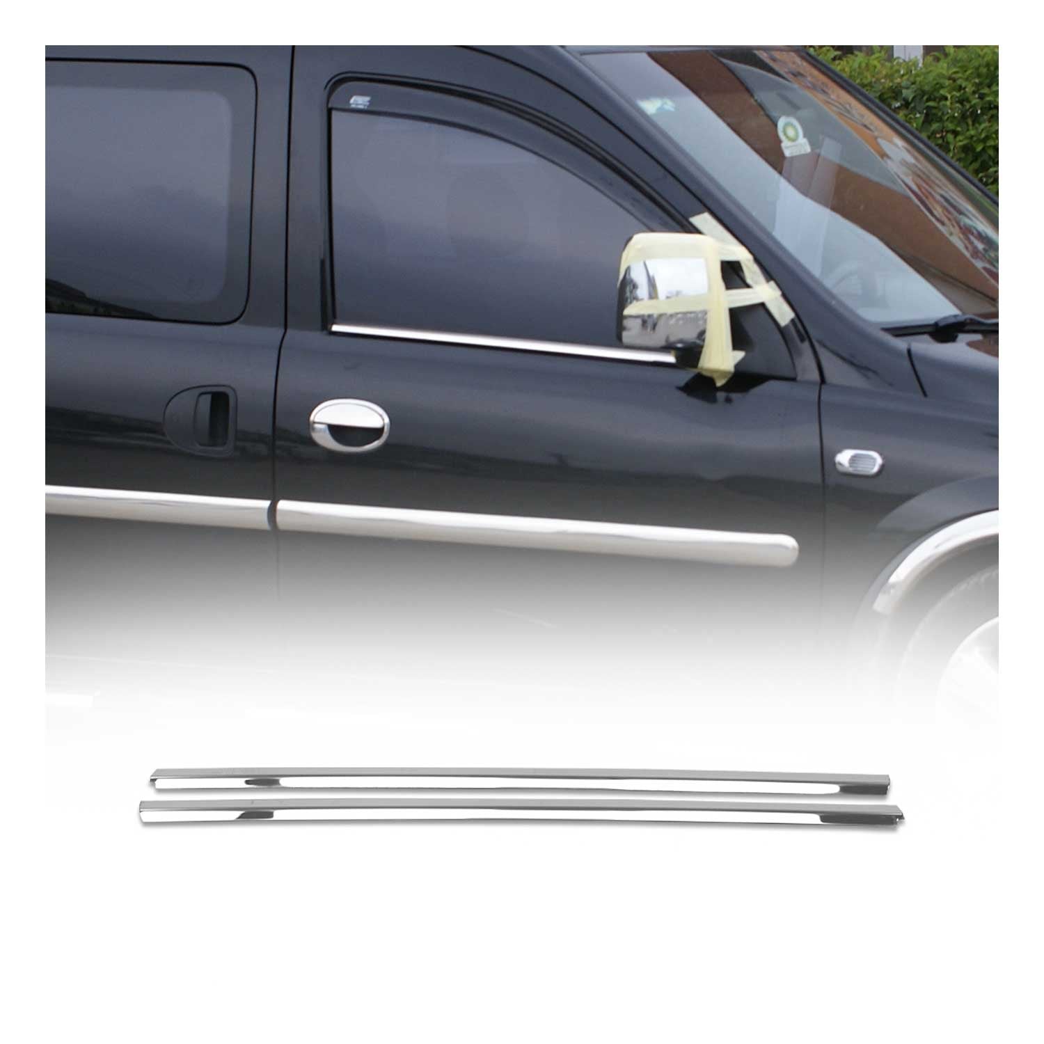 Garniture de Fenêtre pour Opel Combo C 2001-2011 Acier Inox 2Pcs