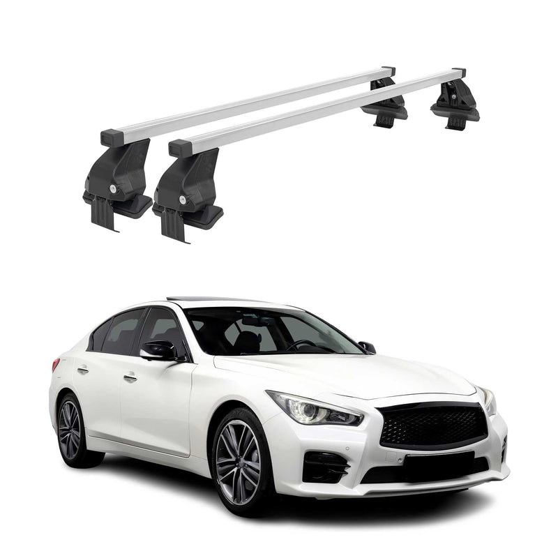 Barres de toit transversales pour Infiniti Q50 2013-2024 Gris