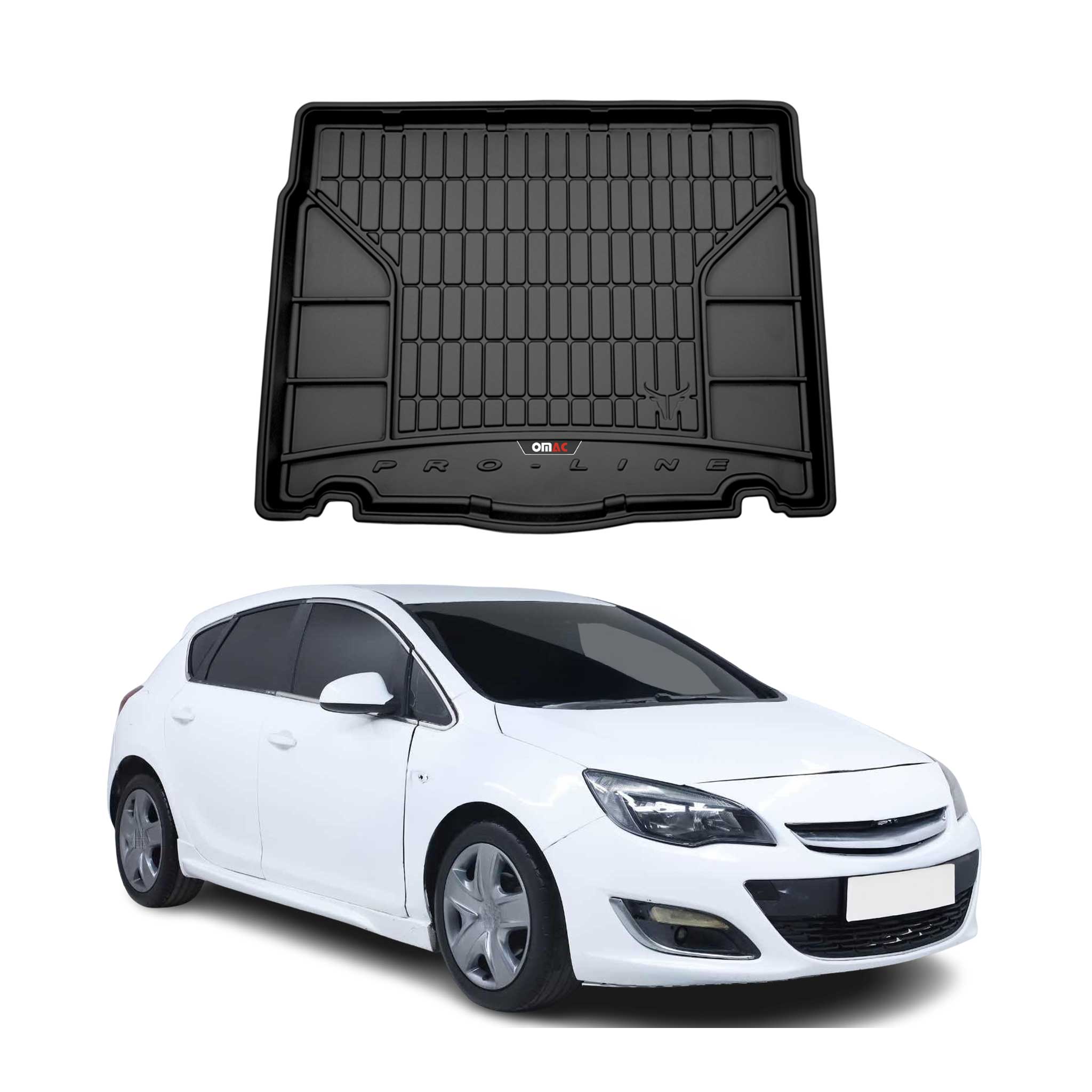 Tapis de Coffre pour Opel Astra J 2009-2015 TPE Noir