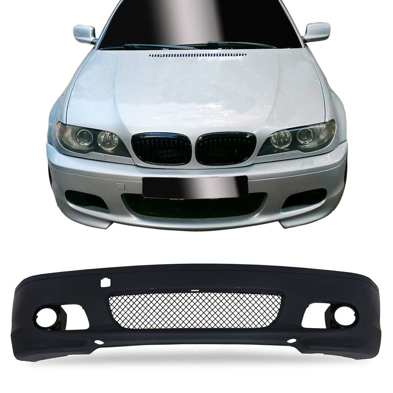 Pare-chocs avant pour BMW Series 3 E46 Coupe/ Cabrio 1999-2007 Plastique Noir 1x