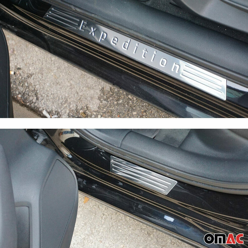 Seuils de porte pour Ford Kuga Puma 2003-2025 Expedition en acier inox Chromé