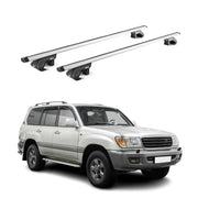 Barres de toit ABE pour Toyota Land Cruiser 90 120 1996-2009 5 P Alu Gris 2x
