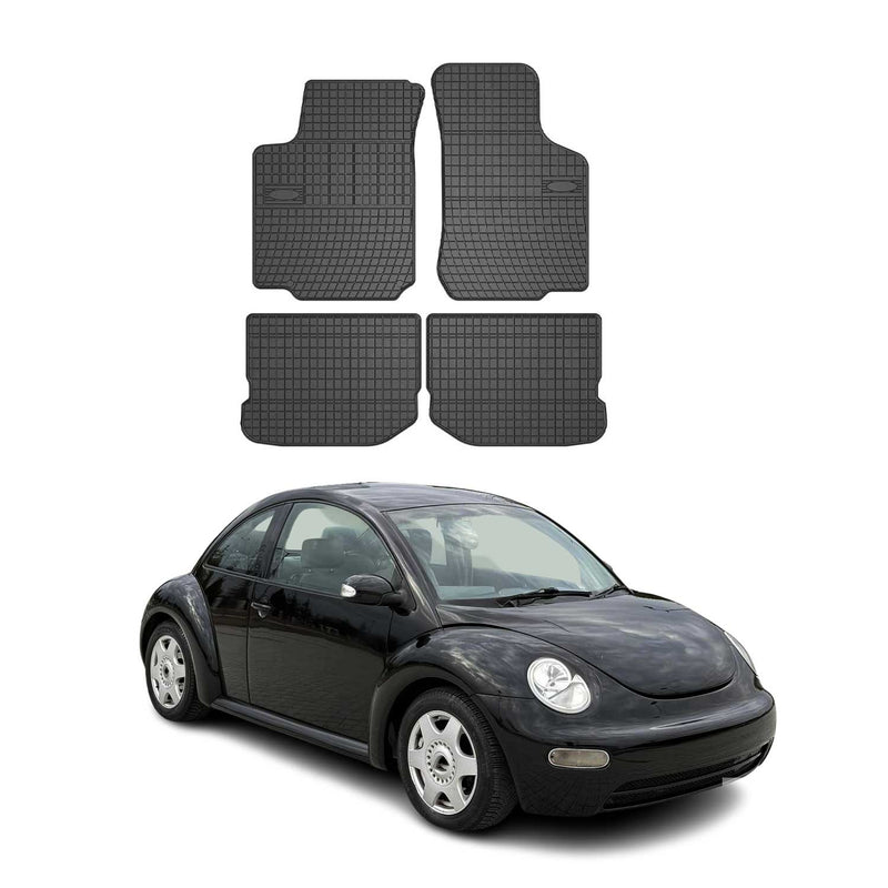 Tapis de Sol pour VW New Beetle 1997-2010 OMAC Noir Caoutchouc