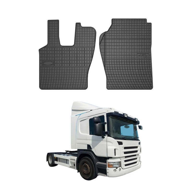 Tapis de Sol pour Scania Scania P 2004-2015 Caoutchouc Noir