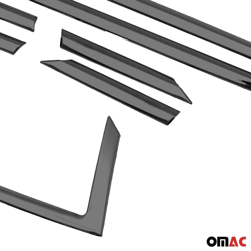Garniture de Fenêtre pour Opel Astra K HB Acier Inox Foncé 8Pcs