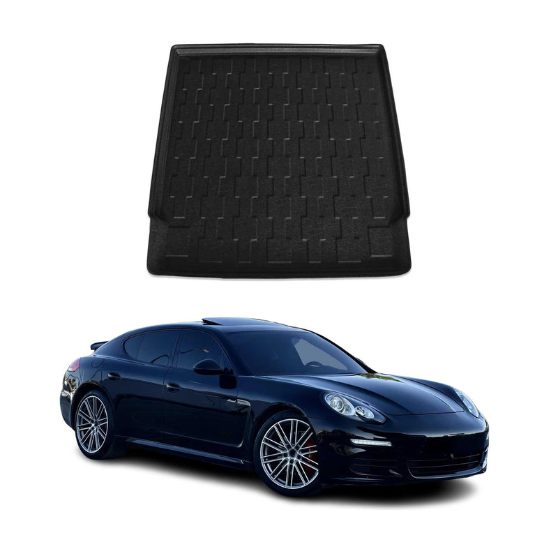 Tapis de Coffre pour Porsche Panamera 2010-2016 en TPE Noir