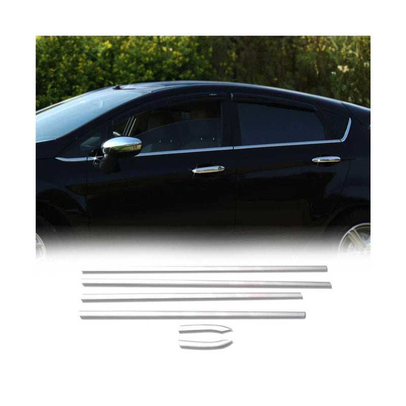 Garniture de Fenêtre pour Ford Fiesta HB 2008-2017 Acier Inox 8Pcs