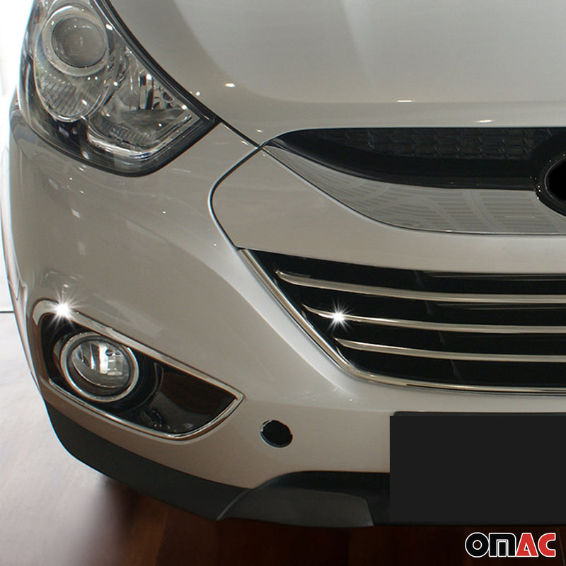Grille de Calendre pour Hyundai ix35 2010- 4pcs Acier Inox Chromé