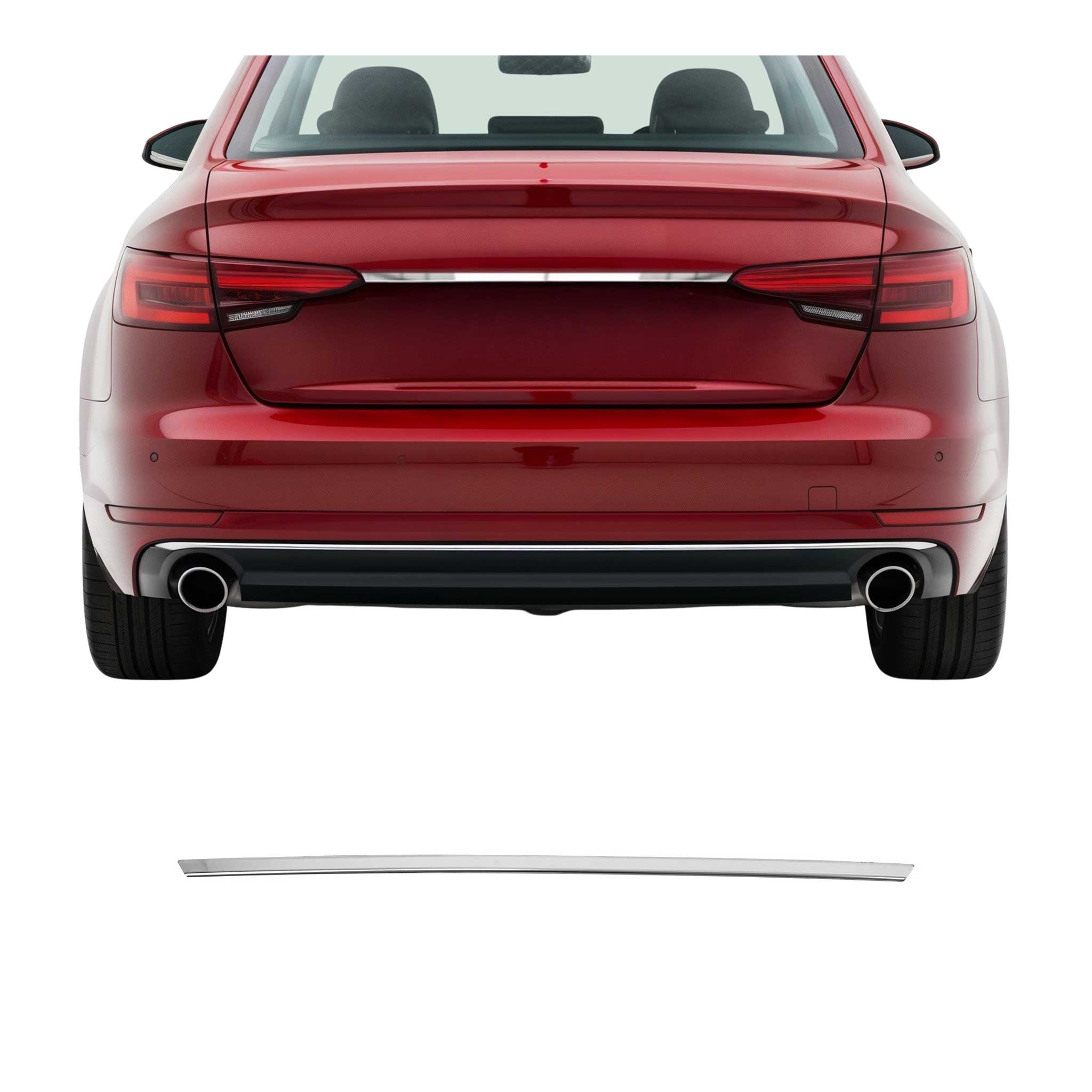 Couvercle de poignée de hayon pour Audi A4 B9 Berline 8W 2015-2025 acier inox