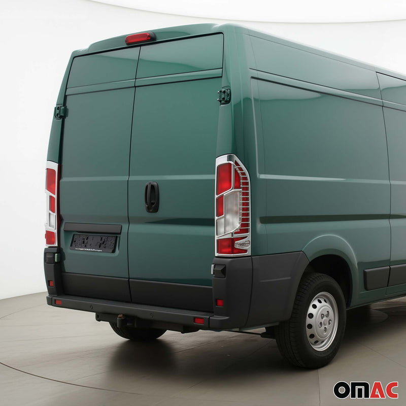 Cadre de Feu Stop Arrière pour Fiat Ducato 2014-2025 ABS Chromé 2 Pcs