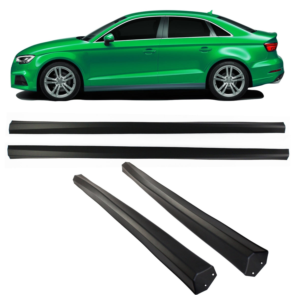 JOM Bas de Caisse pour Audi A3 8V Berline (Stufenheck) 2016-2020 ABS
