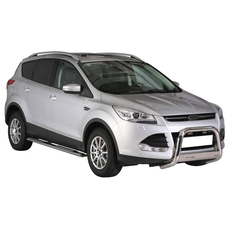 Pare-buffle Avant pour Ford Kuga 2013-2016 63 mm en Acier Gris