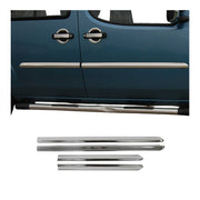 Garniture Baguette de porte latérale pour Fiat Doblo 2000-2006 acier chromé 4Pcs