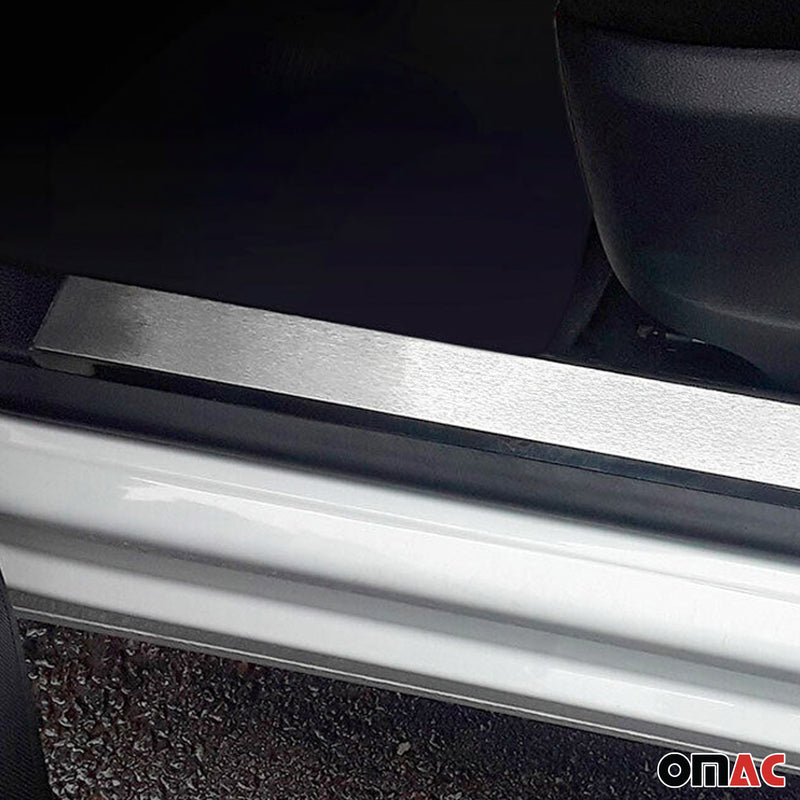 Couverture De Seuil De Porte pour Renault Megane 2016-2025 White Night Chromé 2x