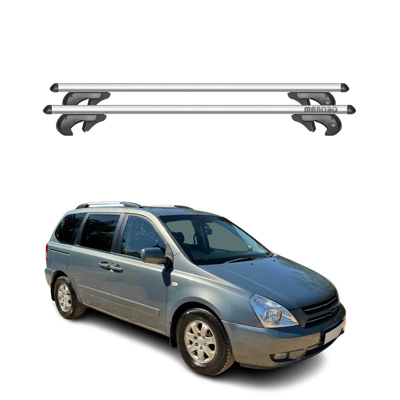 Barres de toit pour Kia Carrnival VQ 2006-2011 90kg Aluminium Gris 2tlg