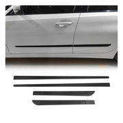 Garniture baguette de porte latérale Universal pour Voiture Autos Mat Noir 4Pcs