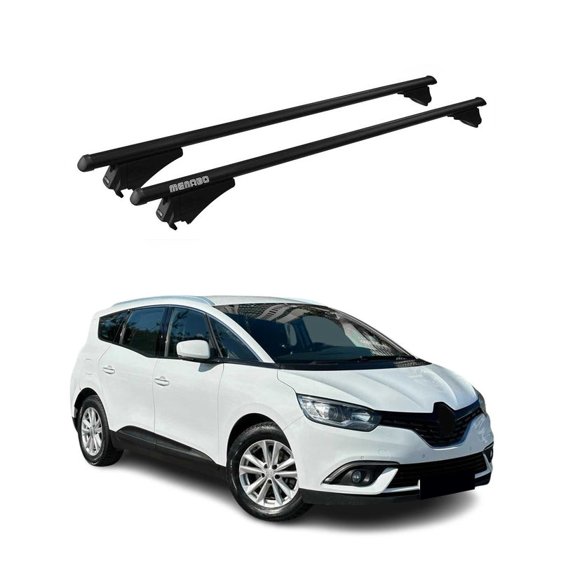 Tiger Barres de toit transversales pour Renault Grand Scenic 2017-2024 Noir