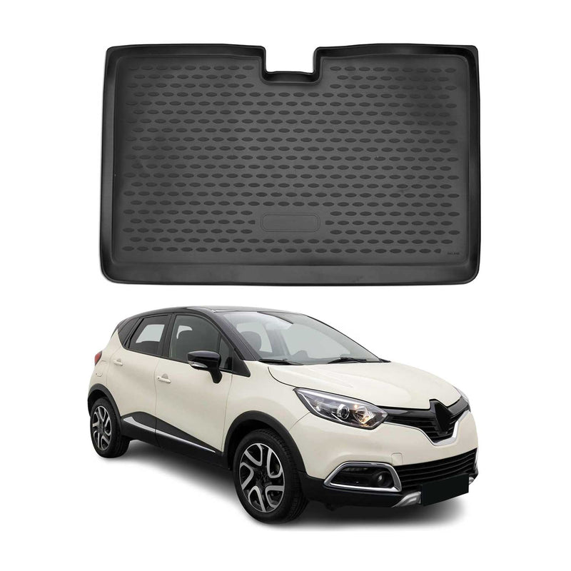 Tapis de Coffre pour Renault Captur 2016-2021 TPE Noir