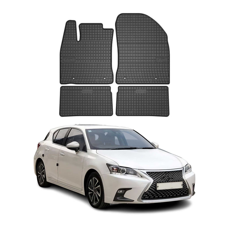 Tapis de Sol pour Lexus CT 2010-2020 Caoutchouc Noir
