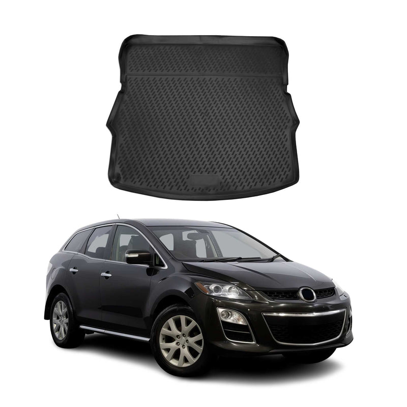 Tapis de Coffre pour Mazda CX-7 2006-2012 5Places en caoutchouc TPE 3D Noir 1Pcs