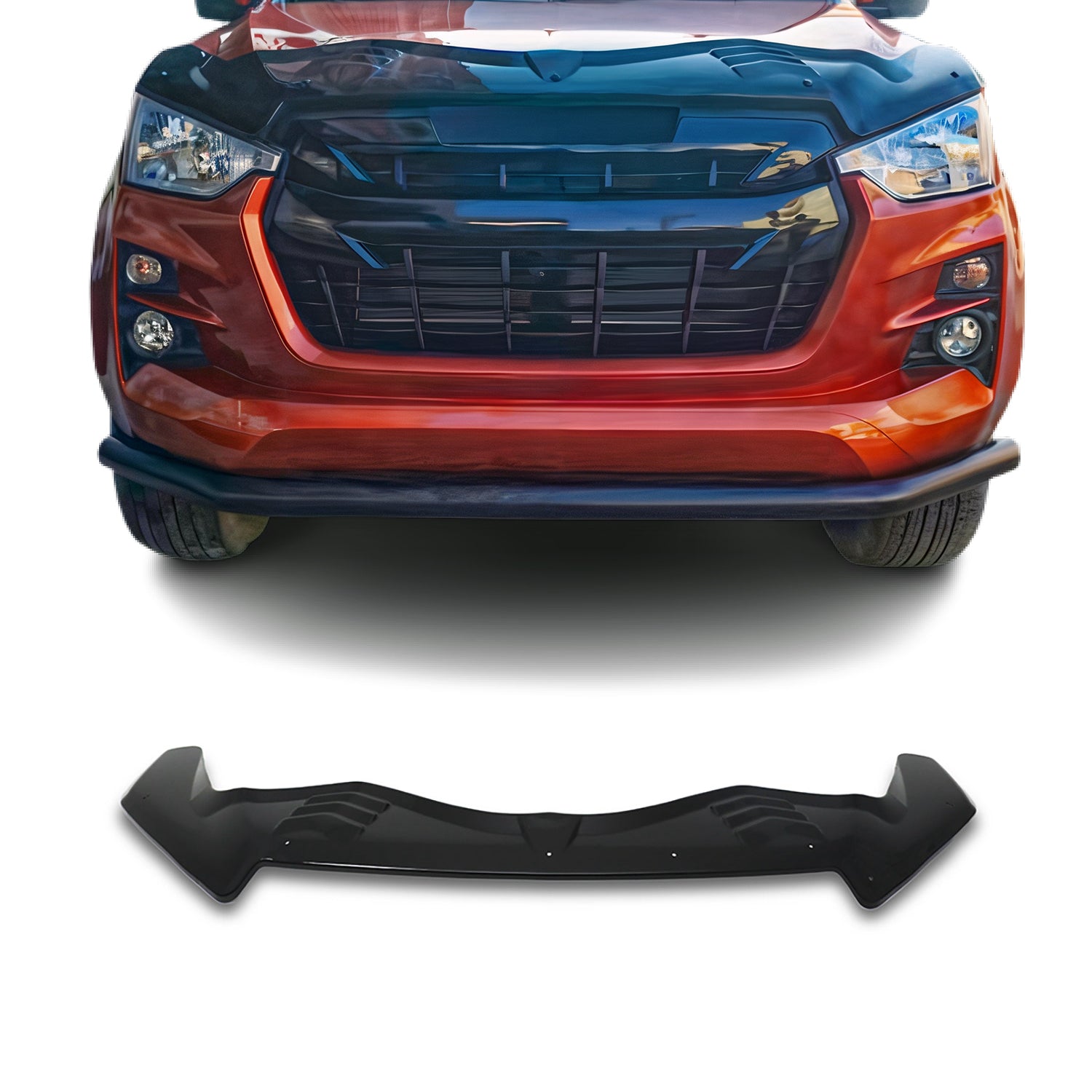 Deflecteurs d'air capot de voiture pour Isuzu D-Max 2019-2025 PK RG 1Pc noir ABS