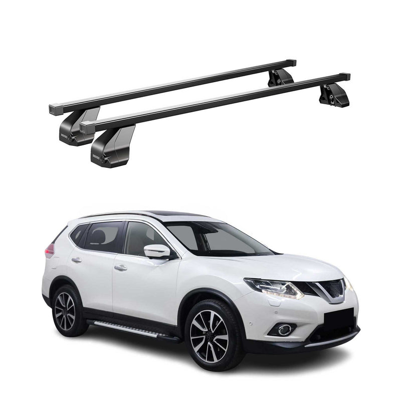 Barres Transversales Menabo pour Nissan X-Trail T32 2013-2017 Noir