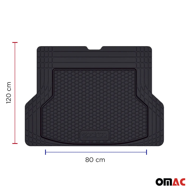 SPARCO tapis de coffre bac de coffre pour Audi universel en caoutchouc ajustable