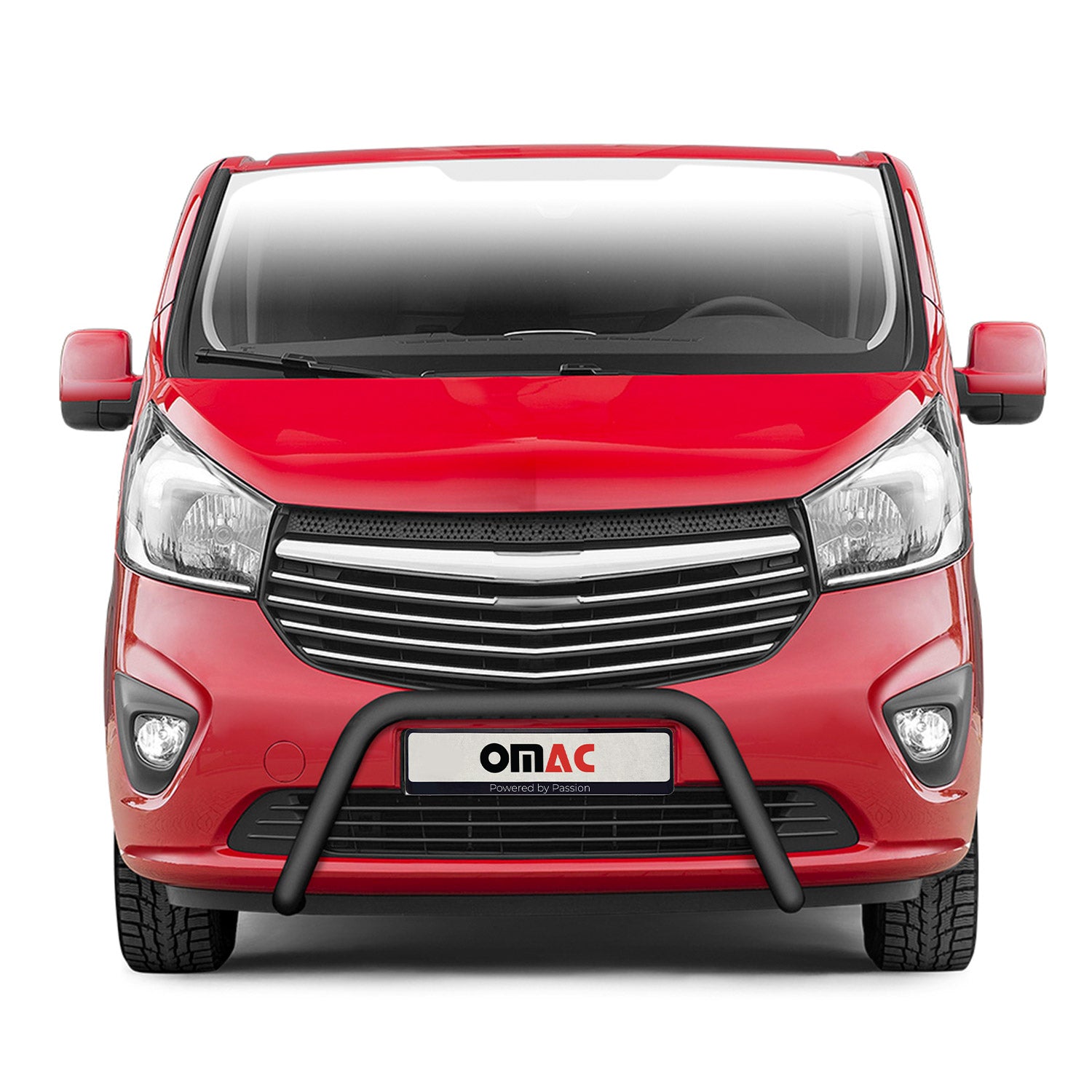 Pare-Buffle Avant Pour Opel Vivaro B 2014-2019 Acier Inoxydable Noir