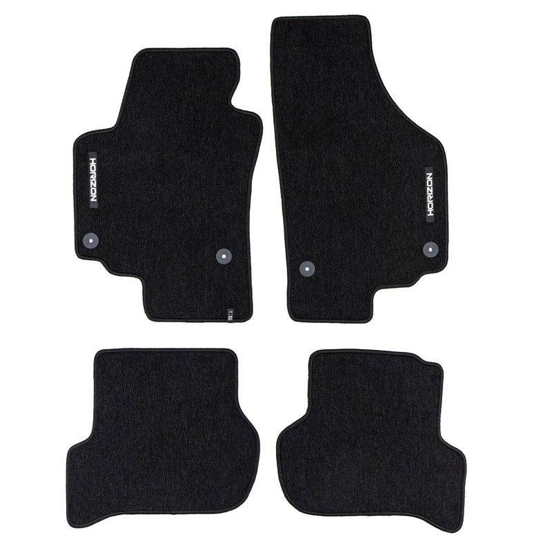 Tapis de Sol de Voiture pour Seat Altea 2008-2015 FL Velours Imperméable 4Pcs