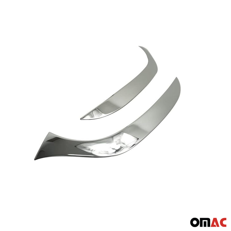 Cadres de Phares avant (inférieure) Renault Clio IV 2012-2016 Inoxydable Chromé